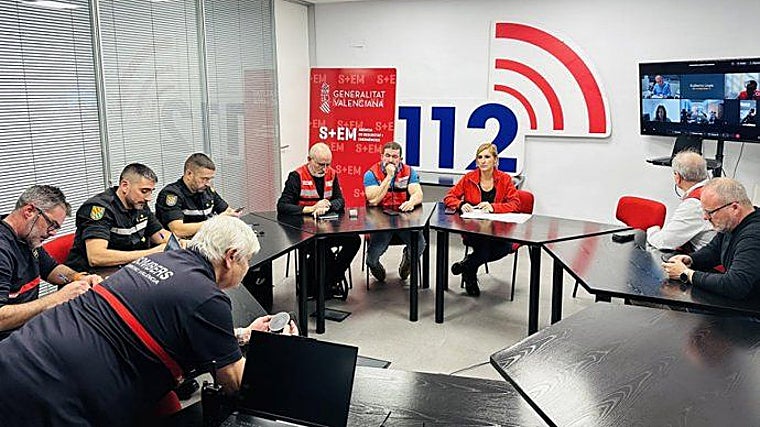 Imagen de archivo de la reunión del Cecopi del 29 de octubre