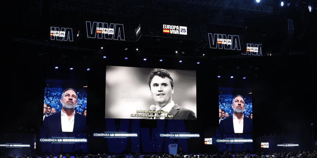 Charlie Kirk, homenajeado con honores en la cumbre de Patriots en Madrid