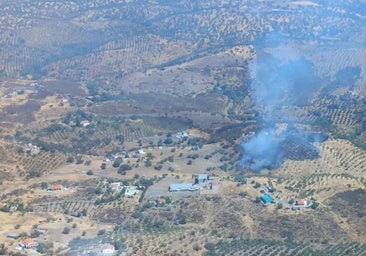 Domingo intenso del Infoca: despliegue en un paraje de Pozoblanco por otro incendio ya estabilizado