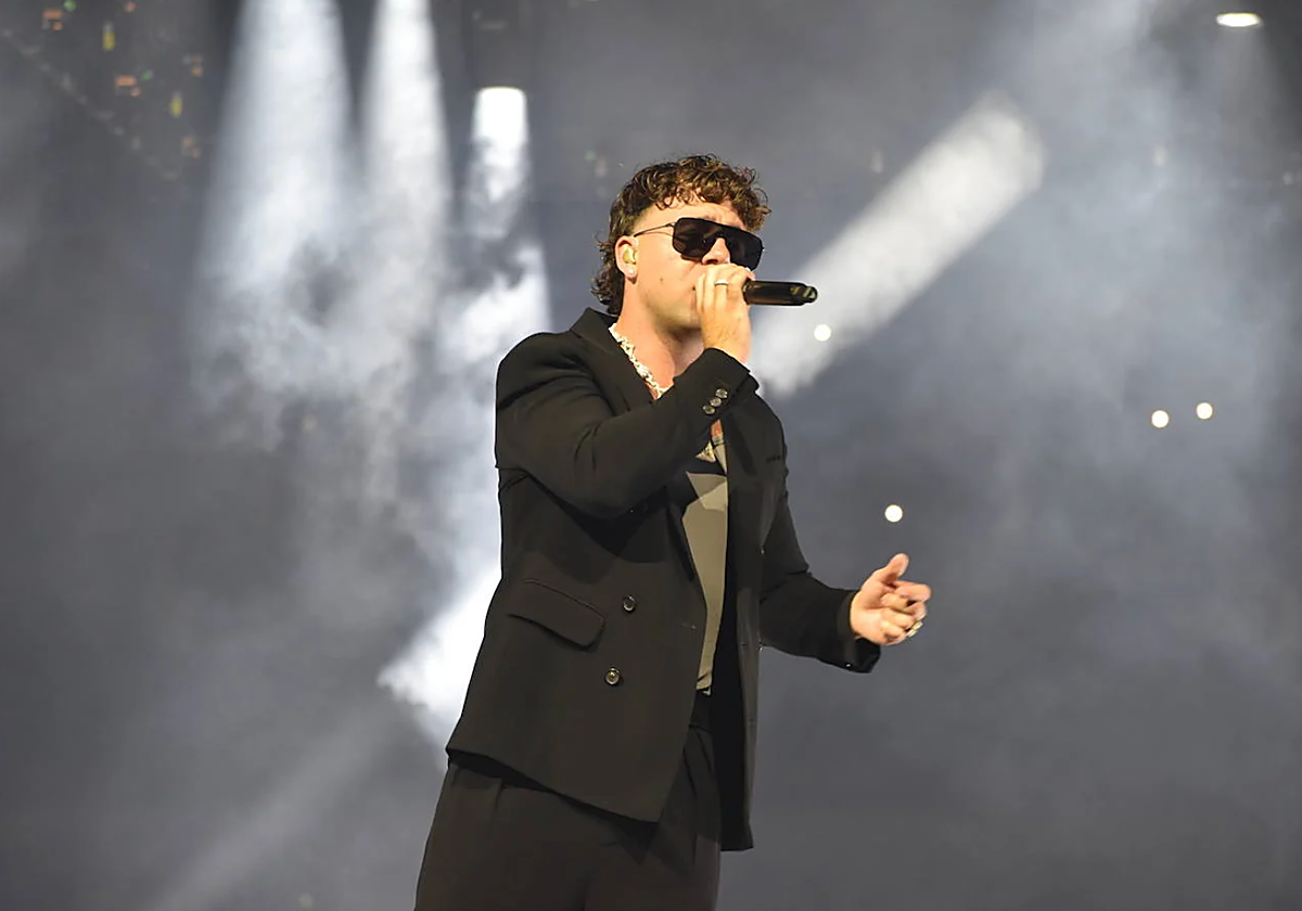 Quevedo en su actuación en el Martín Carpena en Málaga