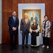Isabel Guerra, la monja pintora, y Javier Lambán dejan «fluir el tiempo» y «viajan» juntos a Madrid