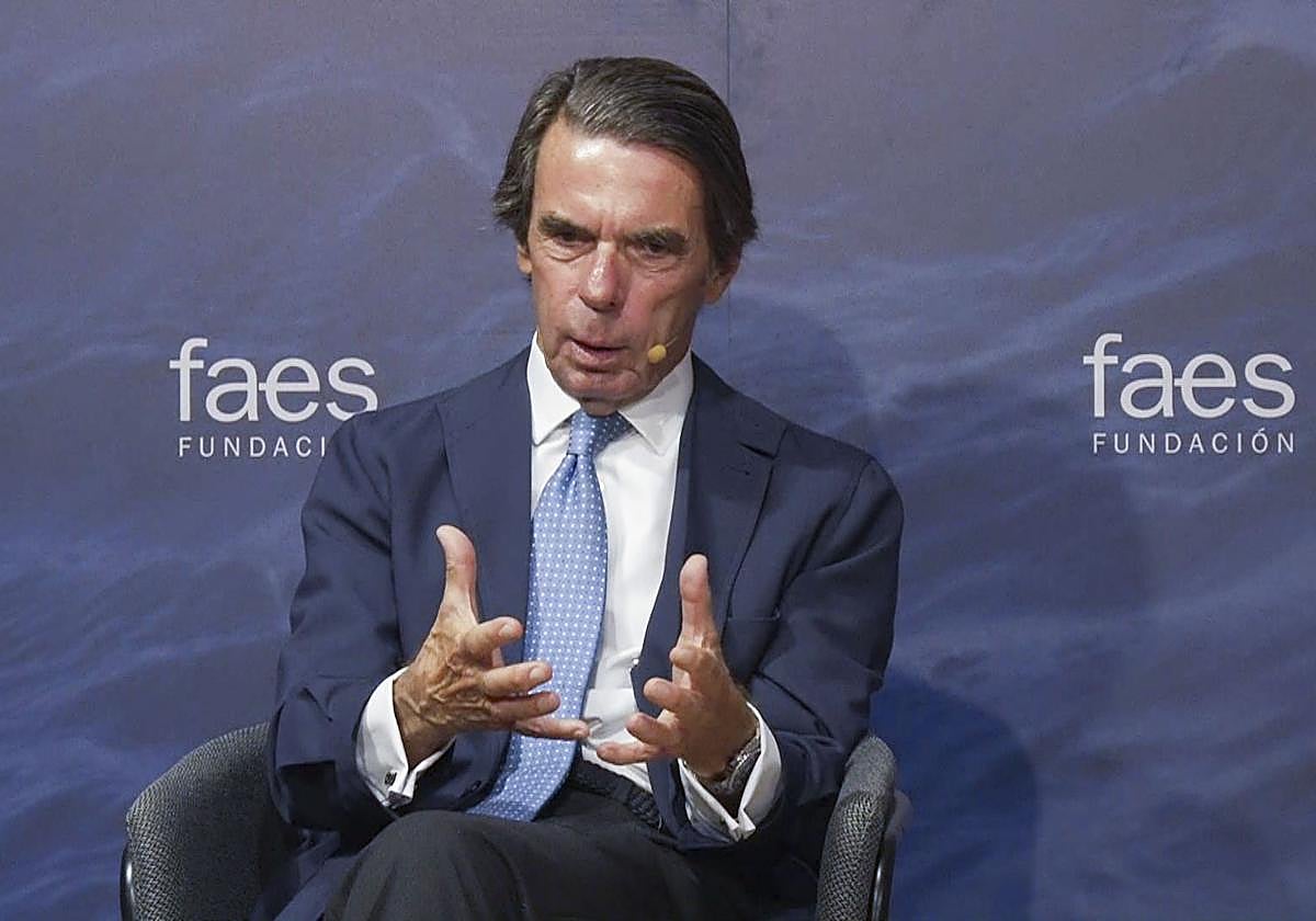 José María Aznar, durante la apertura del Campus FAES 2025