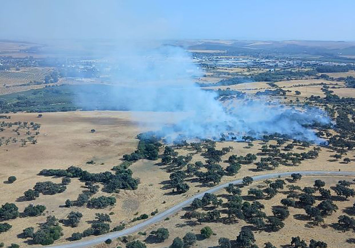 Incendio declarado en la zona de La Colina