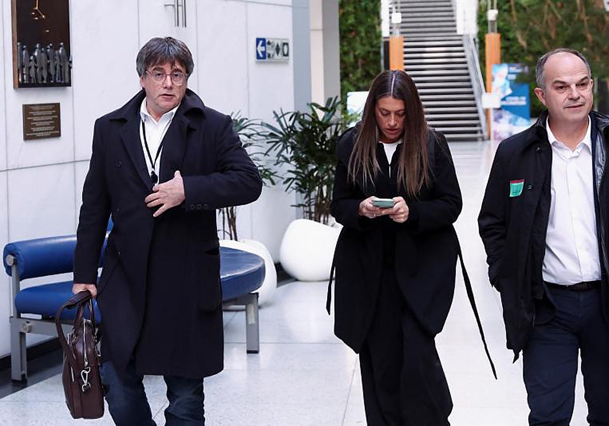 Puigdemont, Nogueras y Turull en el Parlamento Europeo