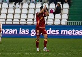 Andrés Martín, exjugador del Córdoba CF y ariete del Racing: «Siempre es bonito volver a la que fue mi casa»