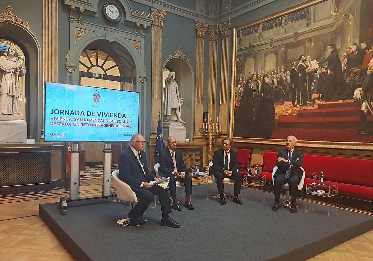 Imagen de las jornadas de Vivienda, salud mental y soledad no deseada, en el Senado