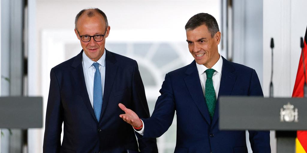Sánchez y Merz constatan sus diferencias sobre Gaza
