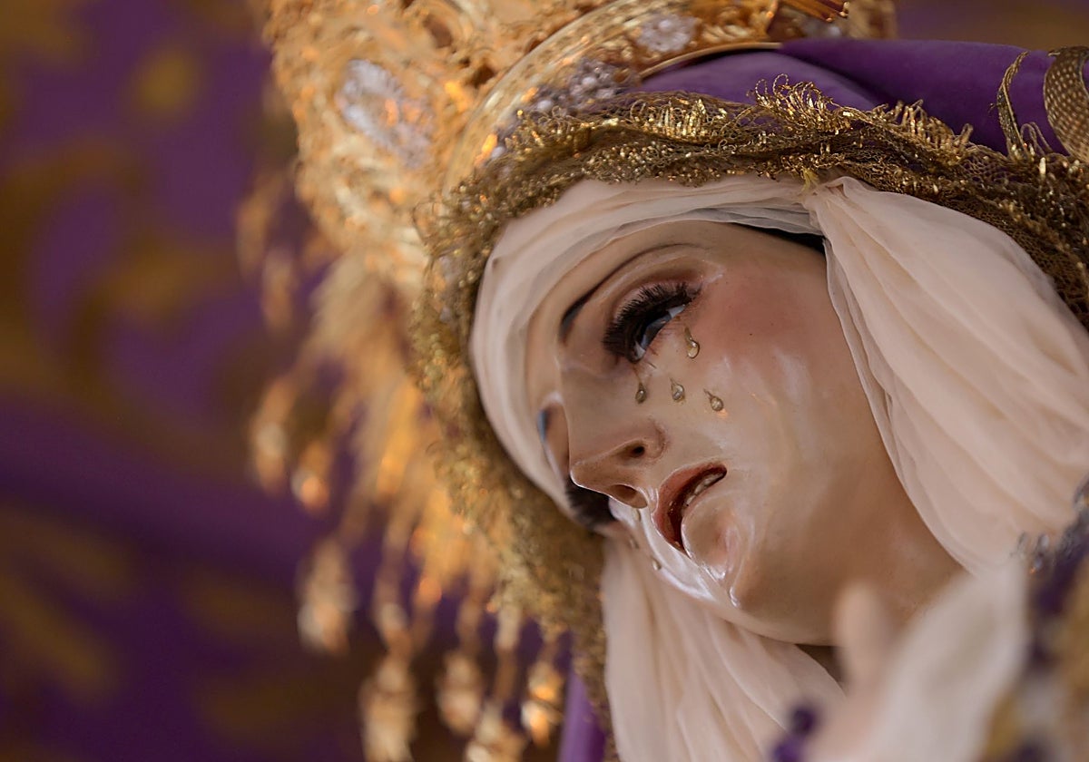 La Virgen de las Lágrimas en su Desamparo, el Miércoles Santo