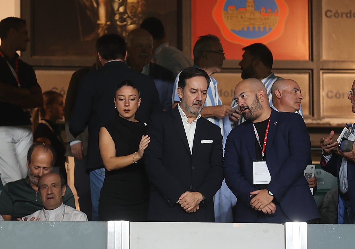 Antonio Fernández Monterrubio en el palco durante uno de los partidos de esta temporada