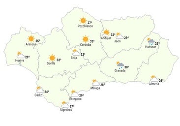 La Aemet avisa sobre el cambio de tiempo en Andalucía: zonas donde lloverá y más bajarán las temperaturas
