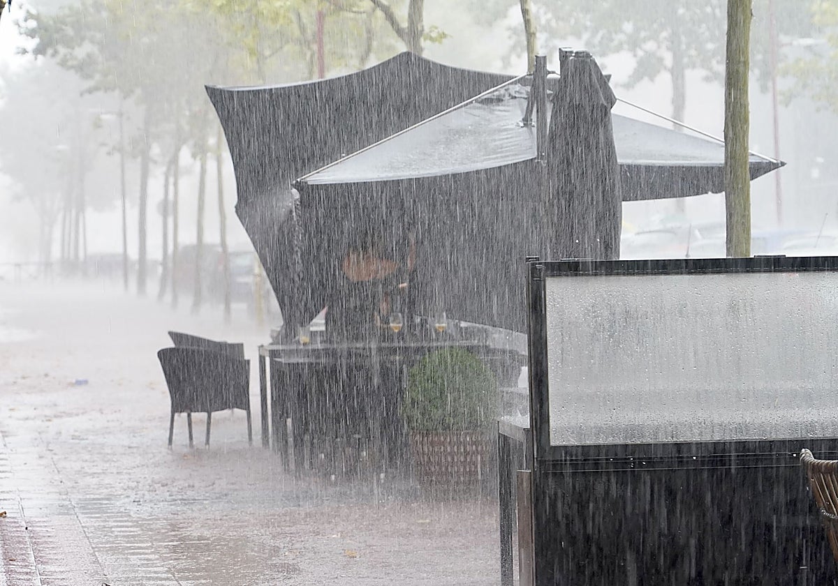 Tormenta en Valladolid este lviernes