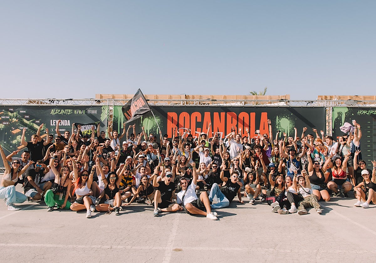 Foto difundida por la organización del Rocanrola