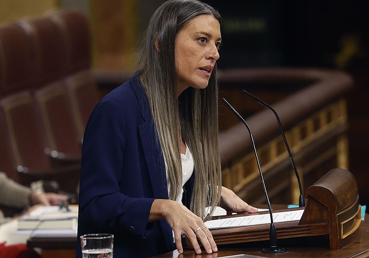 La diputada y portavoz de Junts Míriam Nogueras este martes en el Congreso.