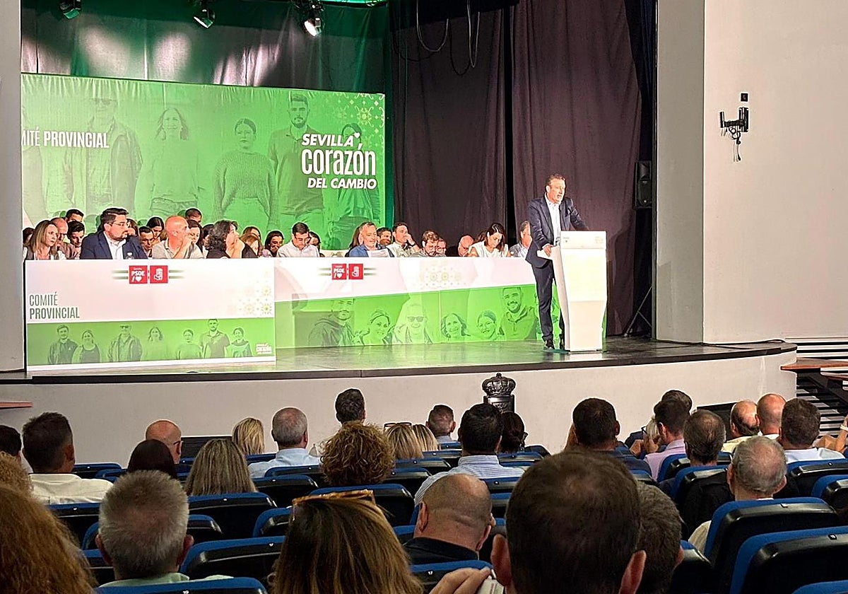 Reunión del Comité Provincial del PSOE de Sevilla en Lora del Río