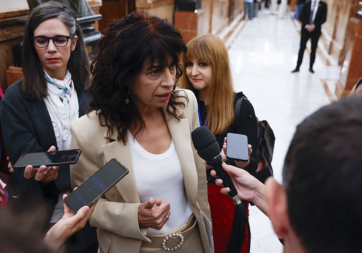 La ministra de Igualdad, Ana Redondo, este miércoles en el Congreso