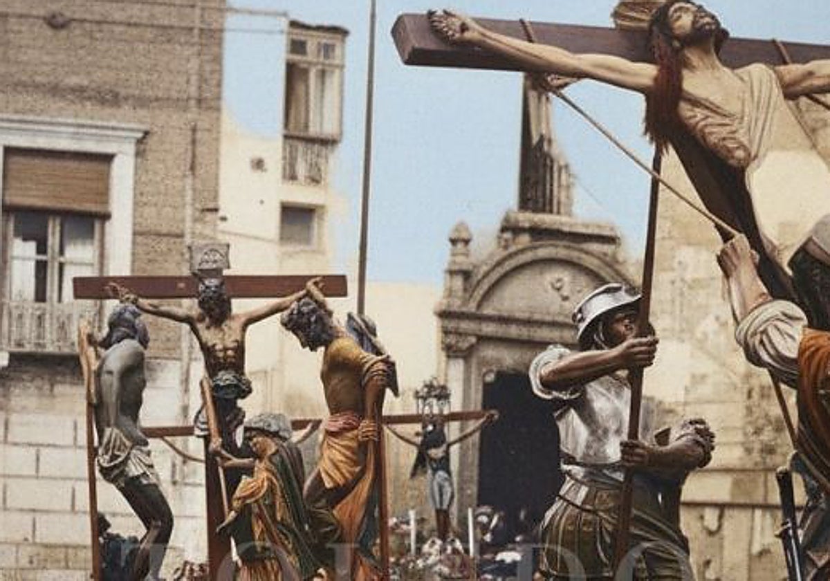 Los pasos de 'La exaltación', 'La lanzada' y el Cristo de las Aguas, todos desaparecidos