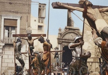 De blanco y negro a todo color: la IA ilumina la historia cofrade de Toledo