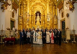 El retablo mayor de la Iglesia de la Merced ya brilla con luz propia tras un largo proceso de recuperación