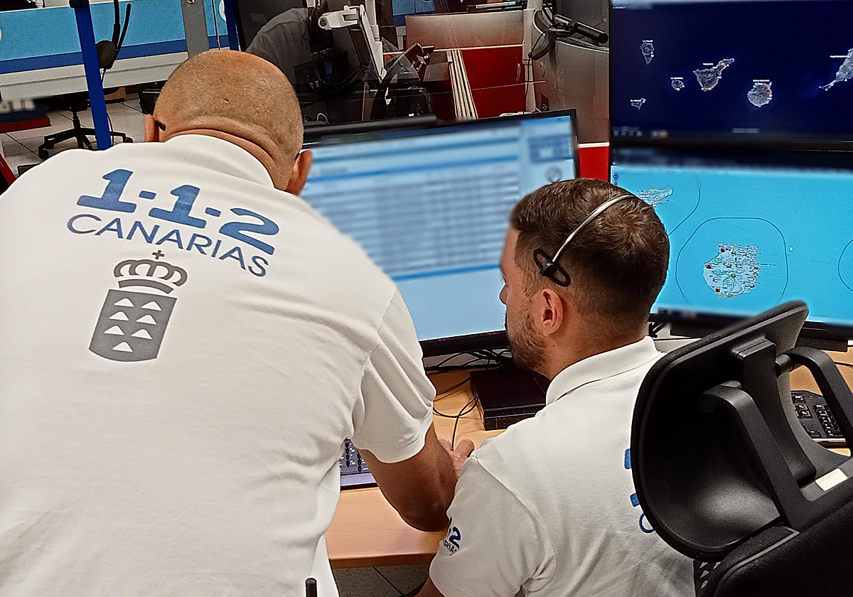 Sala del 112 en foto de archvo