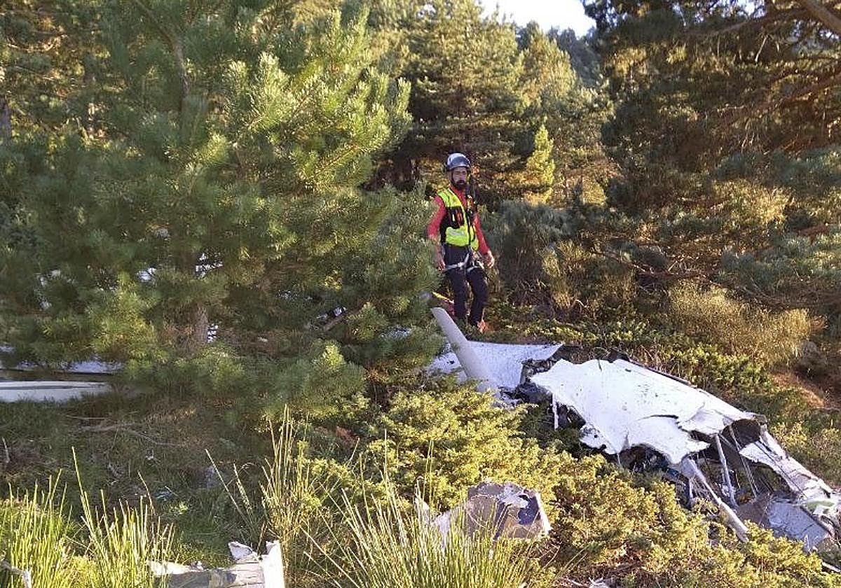 Muere en un accidente el piloto de una aeronave en la vertiente segoviana de Peñalara