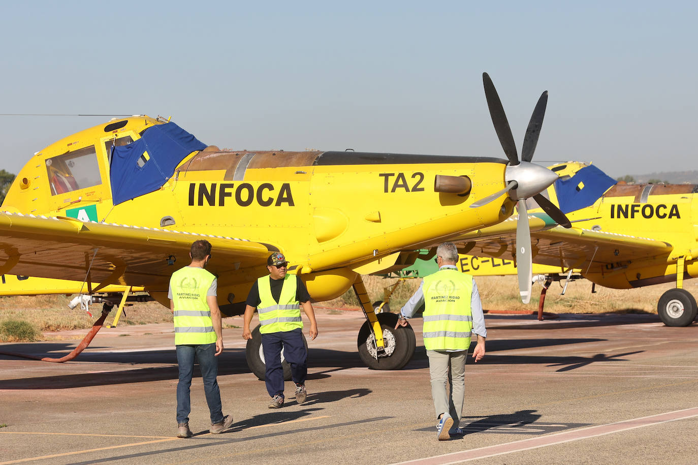 En imágenes, los efectivos del Infoca que sofocaron el incendio más devastador del verano en Córdoba