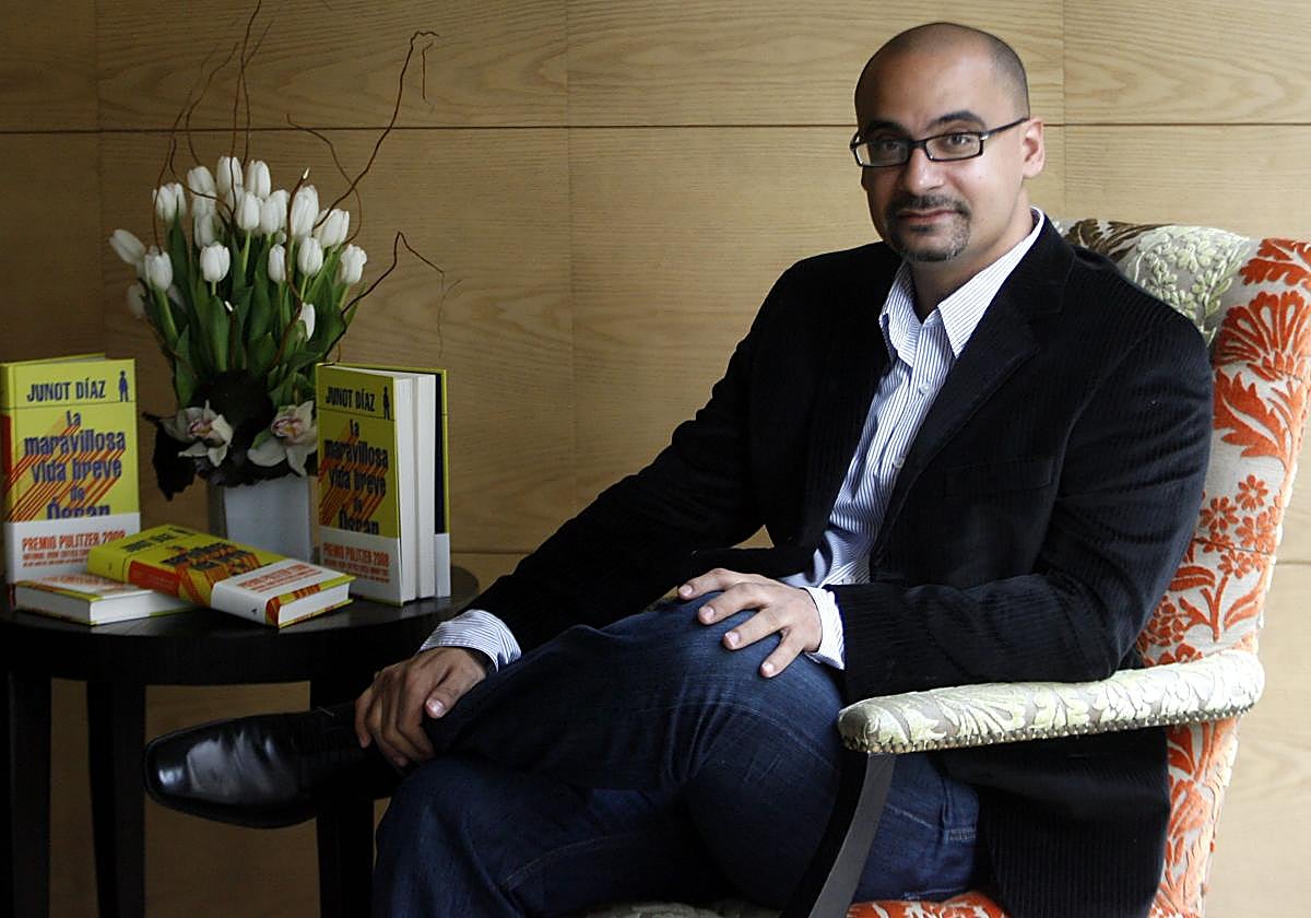 Junot Díaz, en un acto promocional de una de sus obras