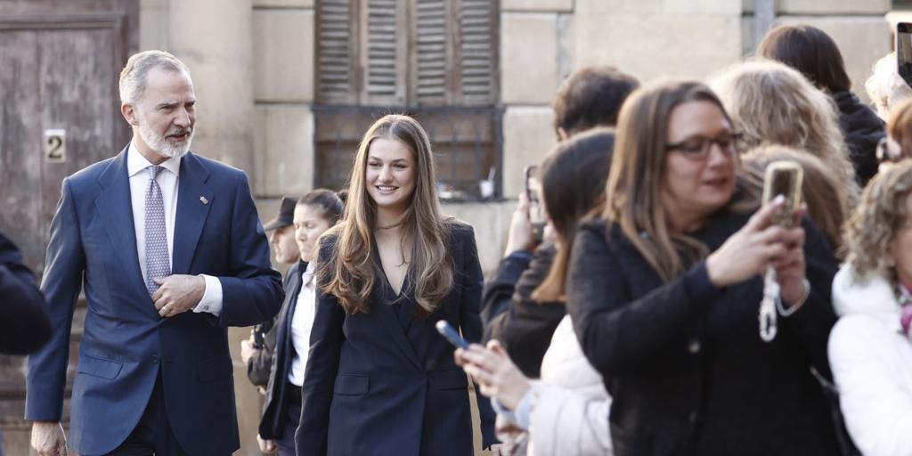 Leonor estrena el título de Princesa de Viana en su primera visita a Navarra