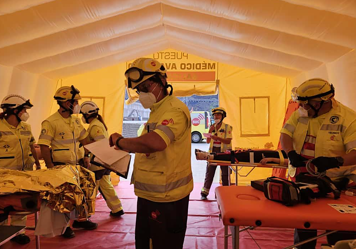 Éxito en el simulacro de erupción en Tenerife: «Hoy estamos mucho más seguros que ayer»