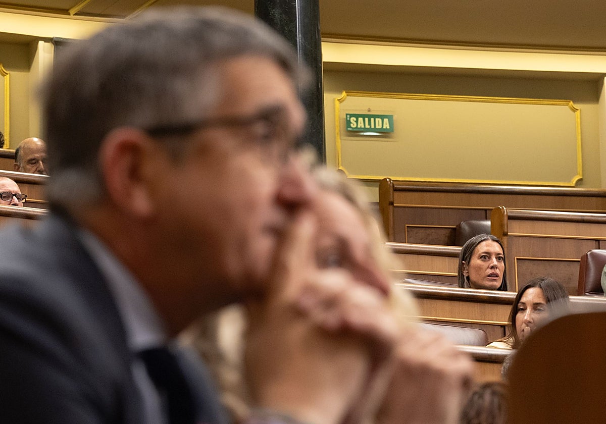 Patxi López y Míriam Nogueras en el Congreso