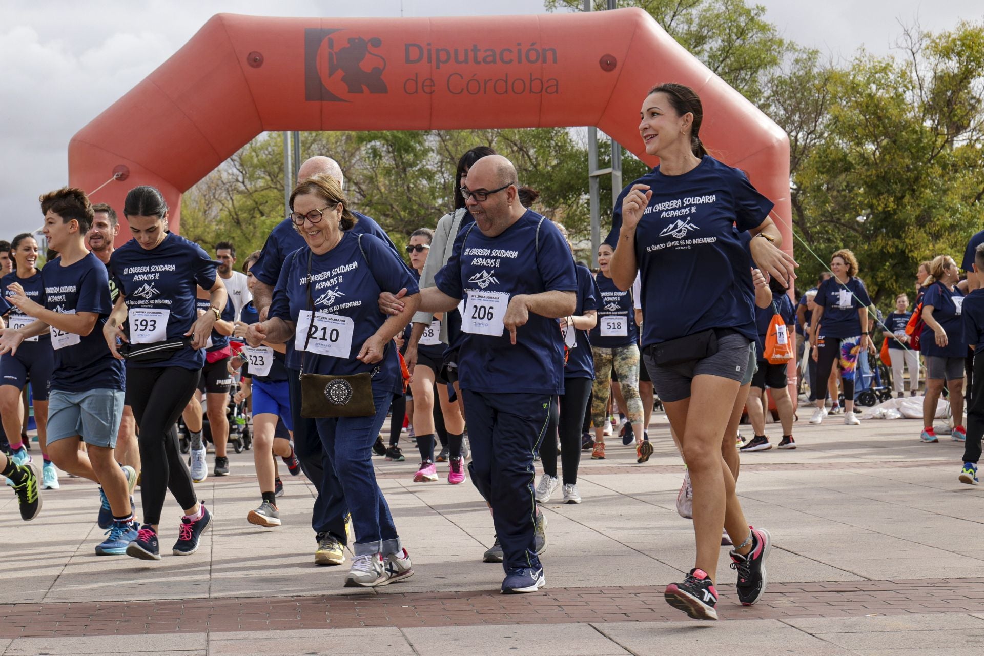 La solidaria carrera de la Asociación Cordobesa de Parálisis Cerebral, en imágenes