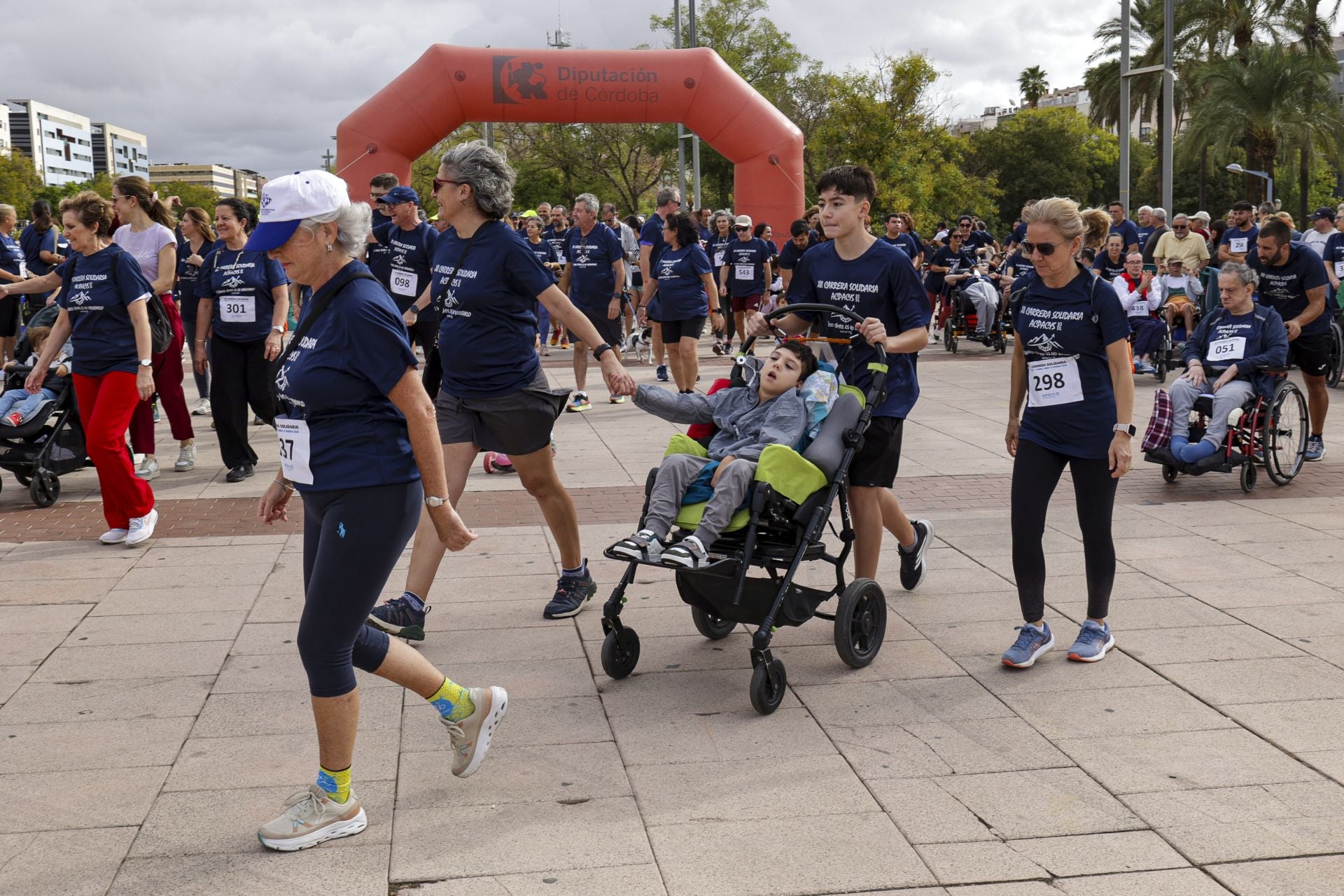 La solidaria carrera de la Asociación Cordobesa de Parálisis Cerebral, en imágenes