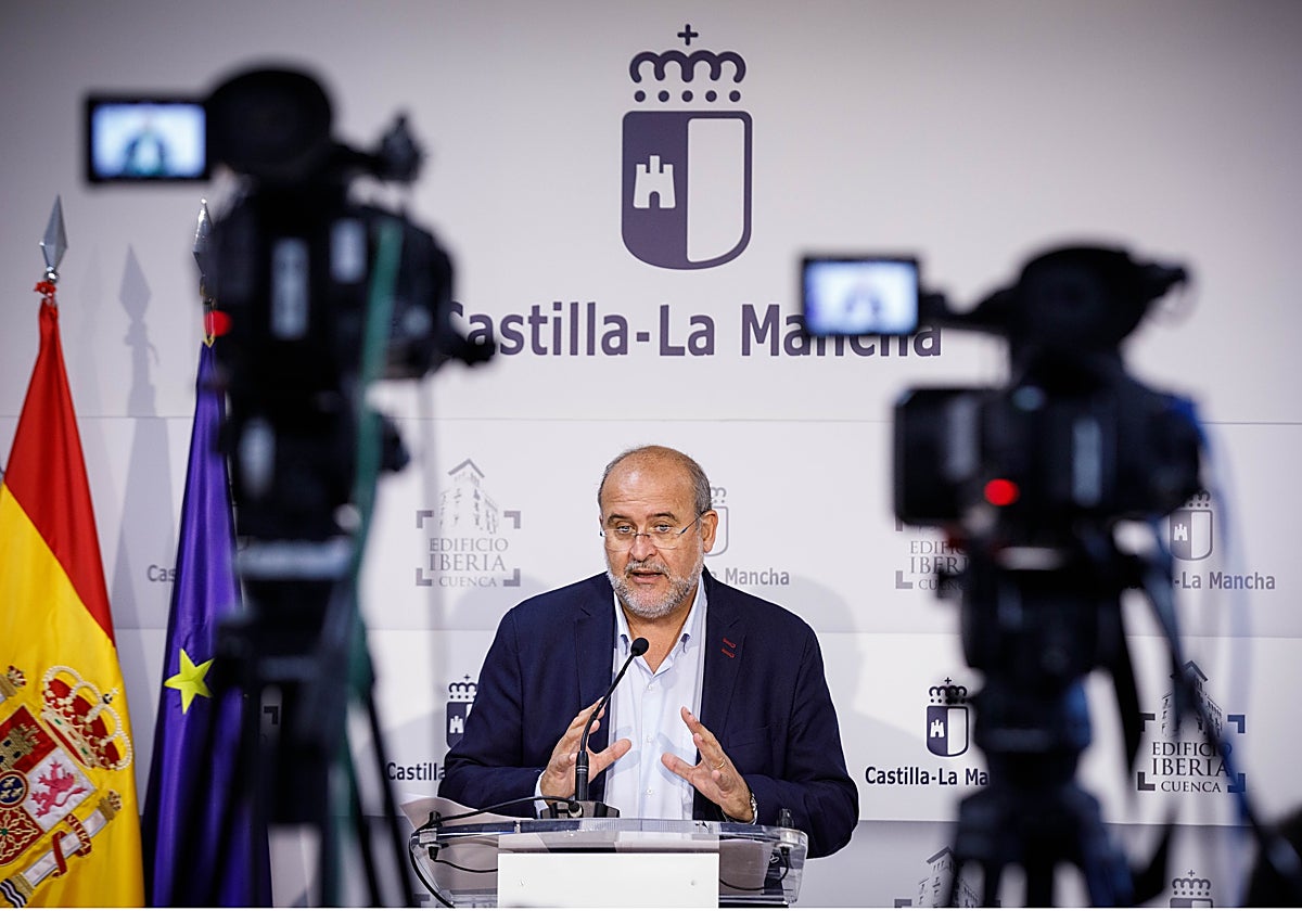 Martínez Guijarro durante la rueda de prensa previa a la reunión del Consejo de Gobierno