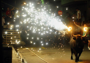 La fiesta del toro en la calle