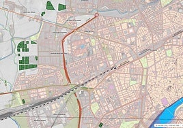 Este es el mapa de las 40 parcelas para VPO en Córdoba de la bolsa de suelo de la Junta de Andalucía