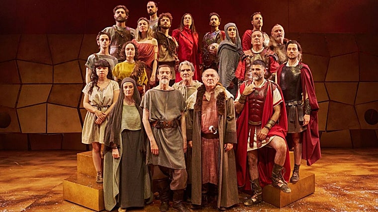 Elenco de 'Numancia' dirigida por José Luis Alonso de Santos