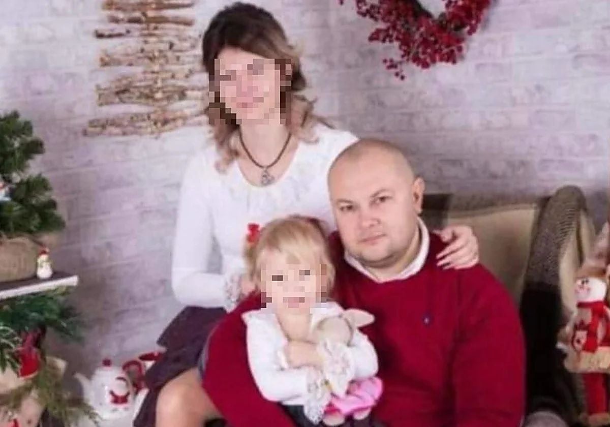 Galin, con Irina y la hija de ambos