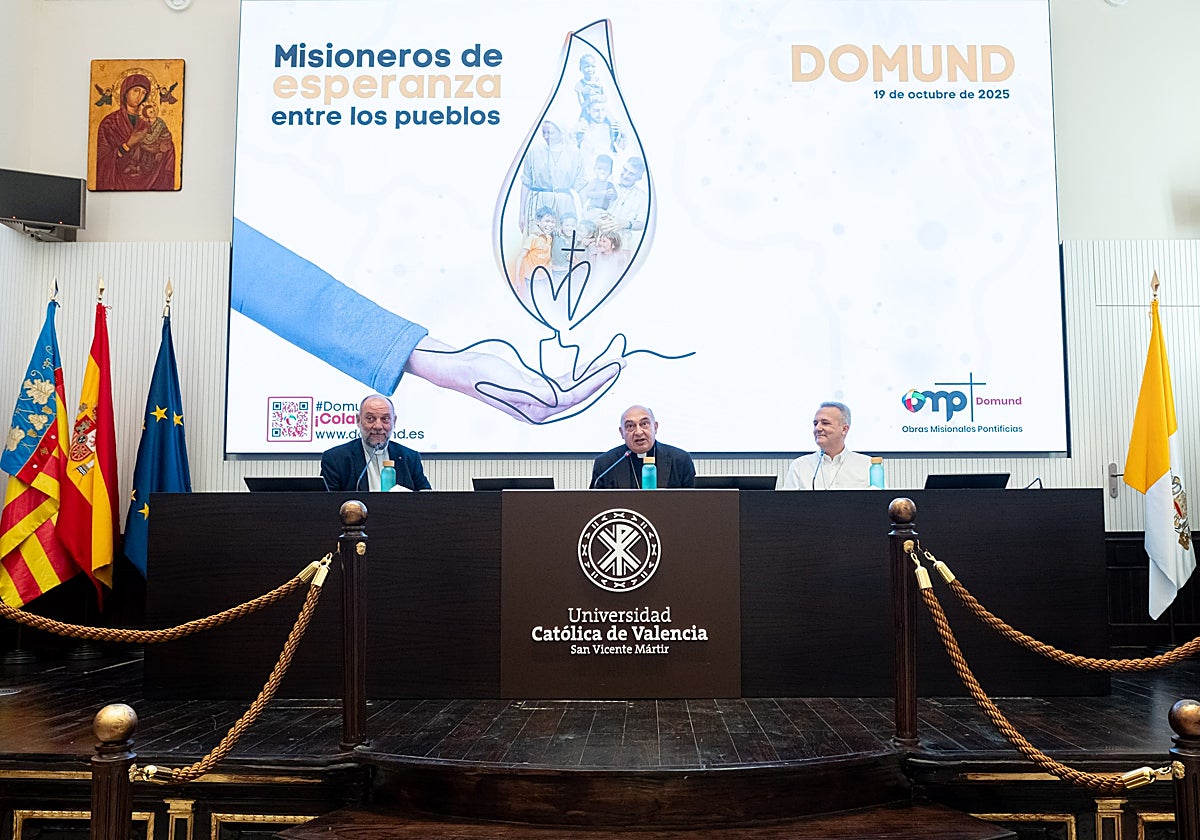Imagen de la presentación de la campaña del Domund en Valencia