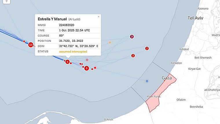 Un barco andaluz en la flotilla de Gaza: pagado al contado y con capitán argentino