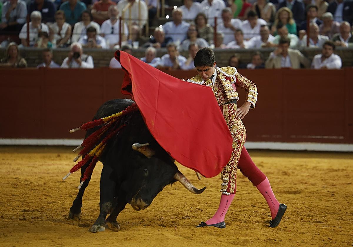 Manuel Román, en la Plaza de Toros de Córdoba en la Feria Taurina de Mayo