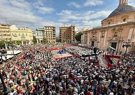 Valencia canta el Himno de la Comunidad para conmemorar su centenario