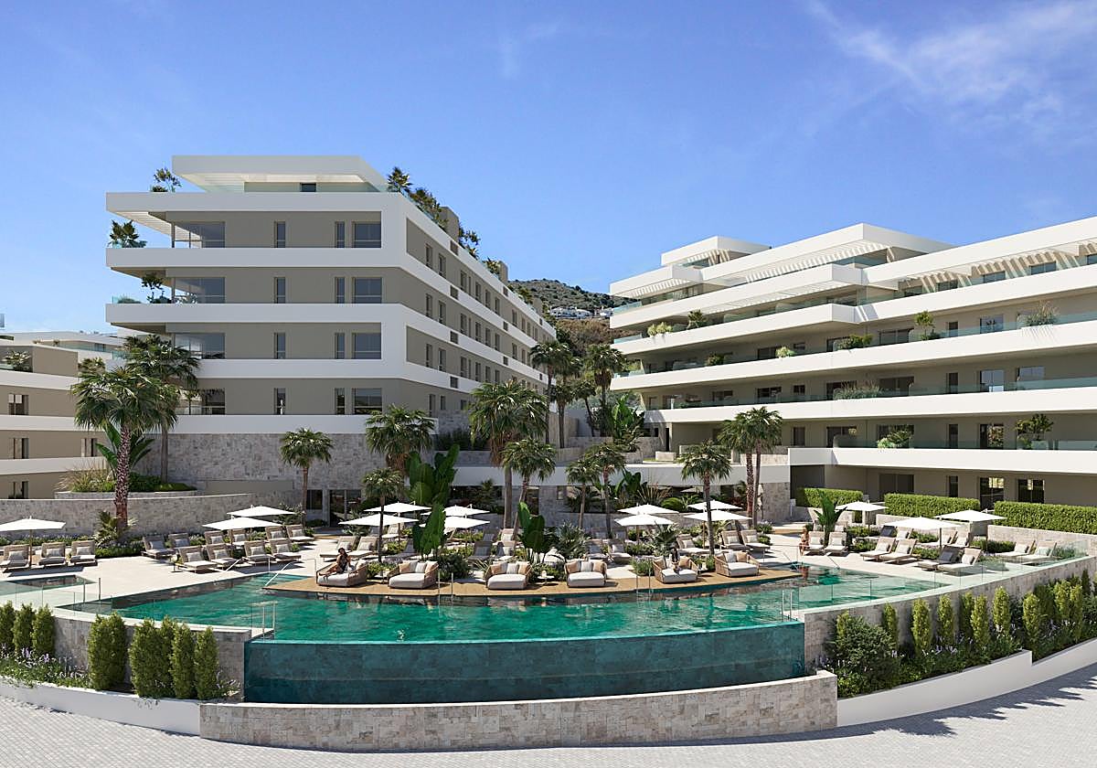 Infografía de la promoción que acometerá Rosmarino en Mijas