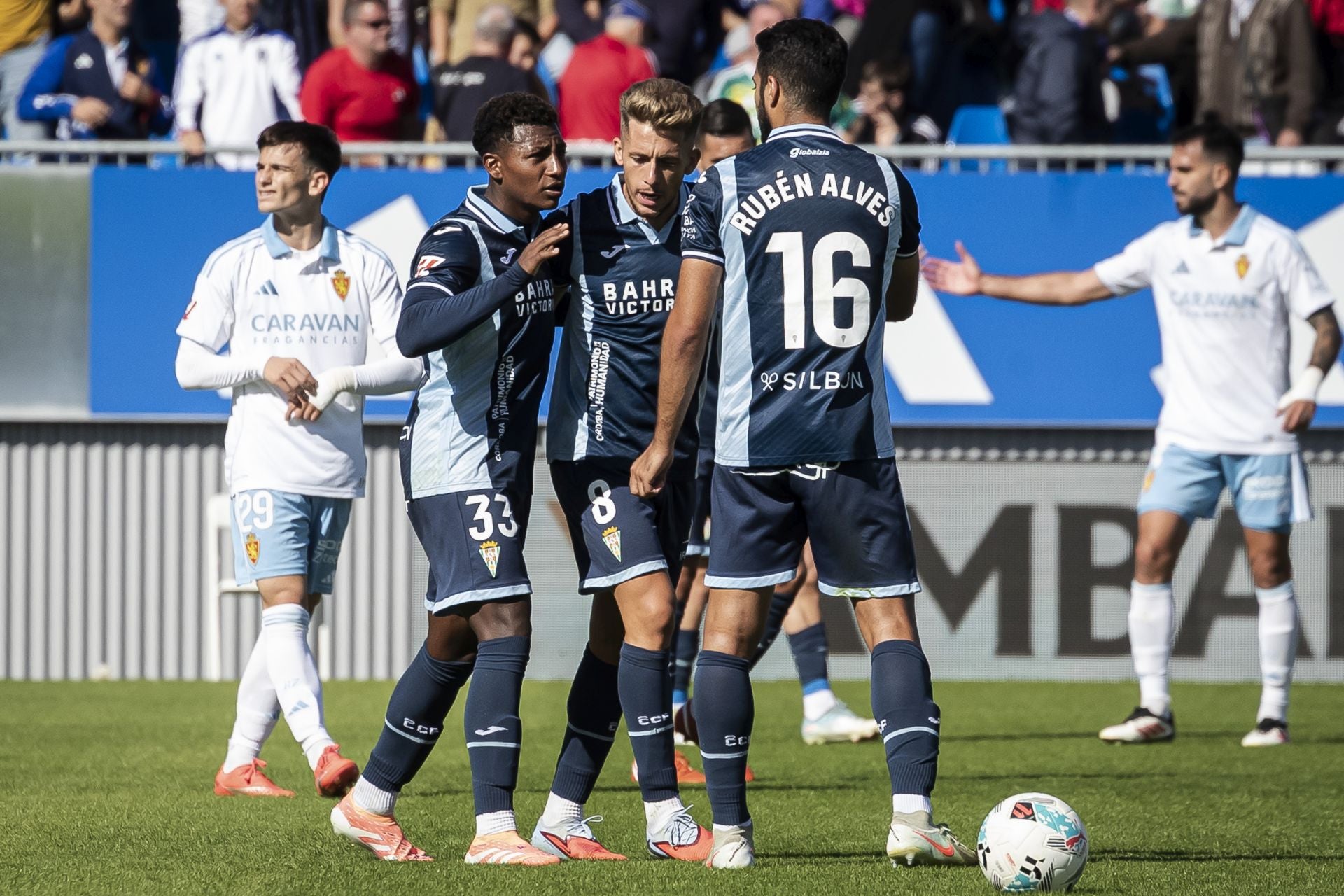 El trabajado triunfo del Córdoba en Zaragoza, en imágenes