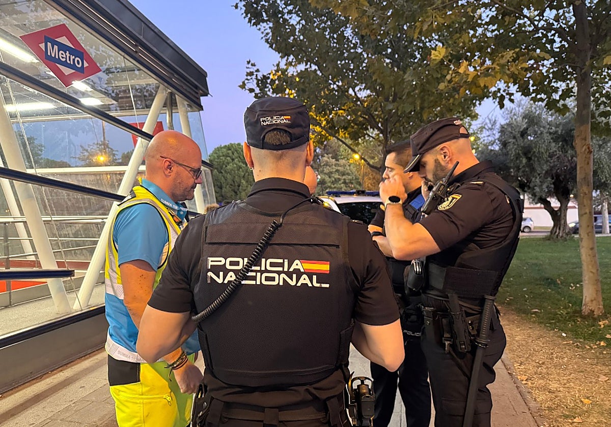 La Policía Nacional y el Summa 112, en uno de los sucesos registrado en Getafe