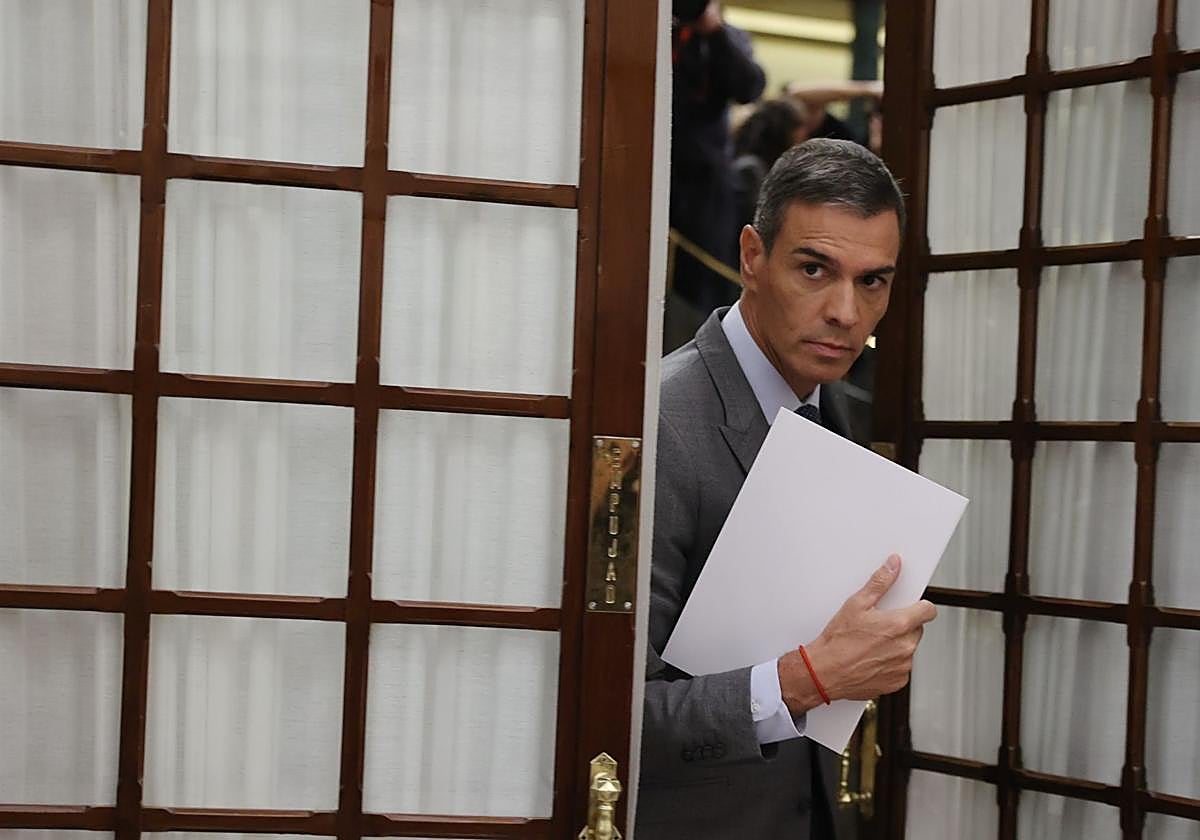 Pedro Sánchez, en el Congreso