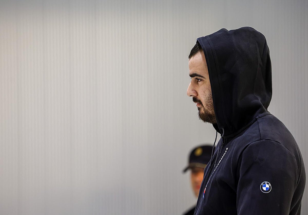 El acusado durante el juicio en la Audiencia Nacional