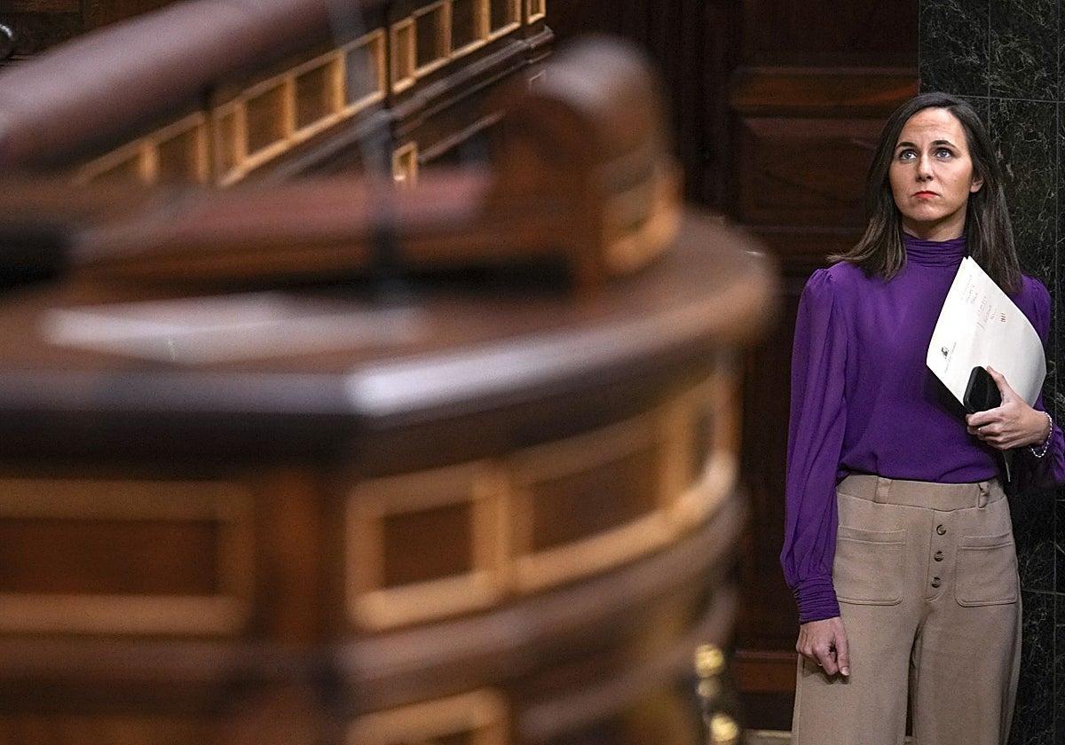 La líder de Podemos, Ione Belarra, en el Congreso