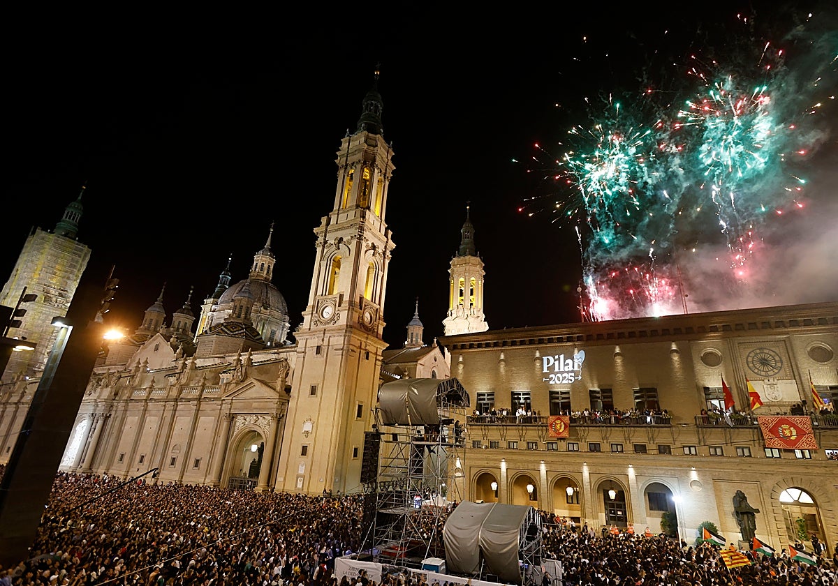 Pregón de fiestas que dio inicio al Pilar el pasado fin de semana en Zaragoza