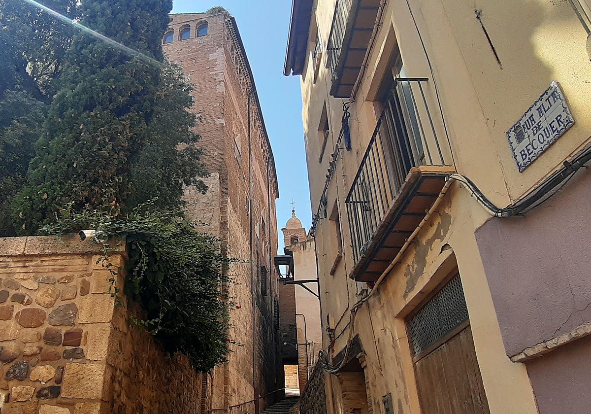 Rúa de Becquer en la Judería de Tarazona.