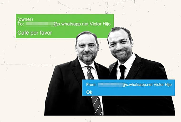 La UCO halla centenares de mensajes sobre mujeres y pagos entre Koldo y Ábalos: «Los tienes [los billetes] de AVE para las zorras»