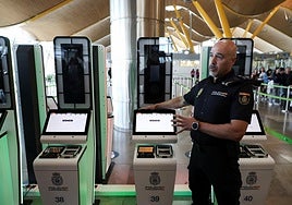 Interior instala el primer control fronterizo en Barajas que recoge datos biométricos de los extranjeros que entren en la UE